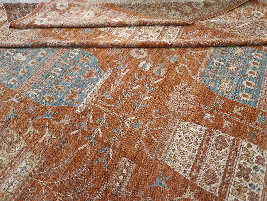 Grand tapis pictural Khotan du Turkestan oriental du 21e siècle en vente 2