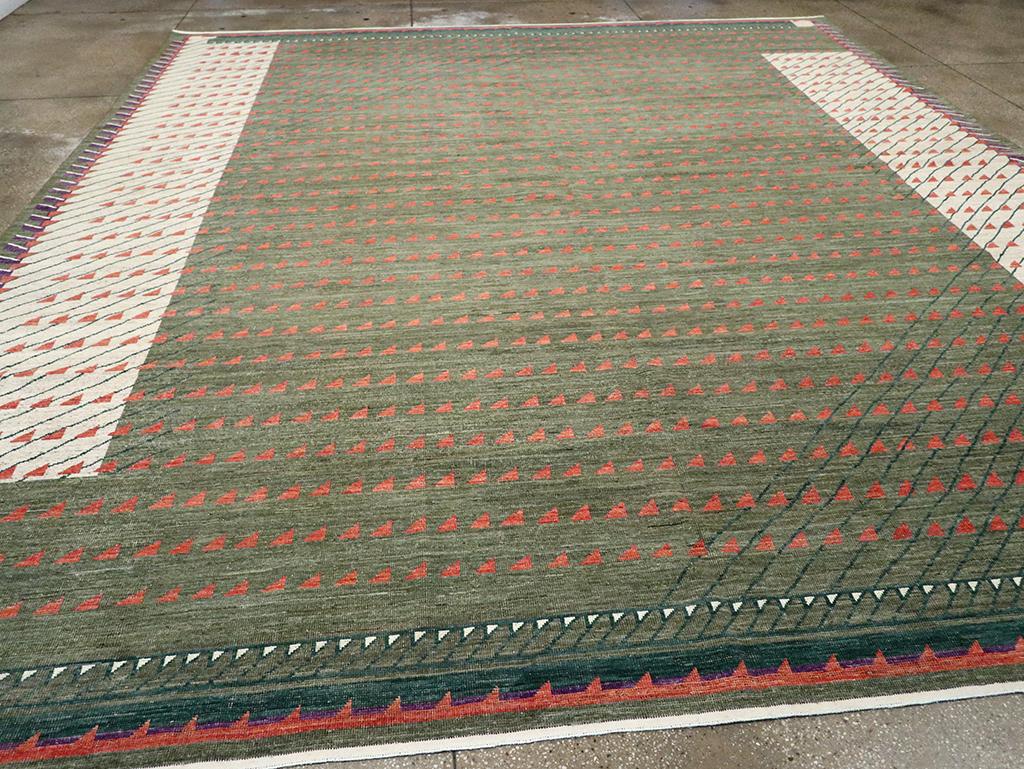 Contemporary 21st Century East Turkestan Modern Large Room Size Carpet For Sale