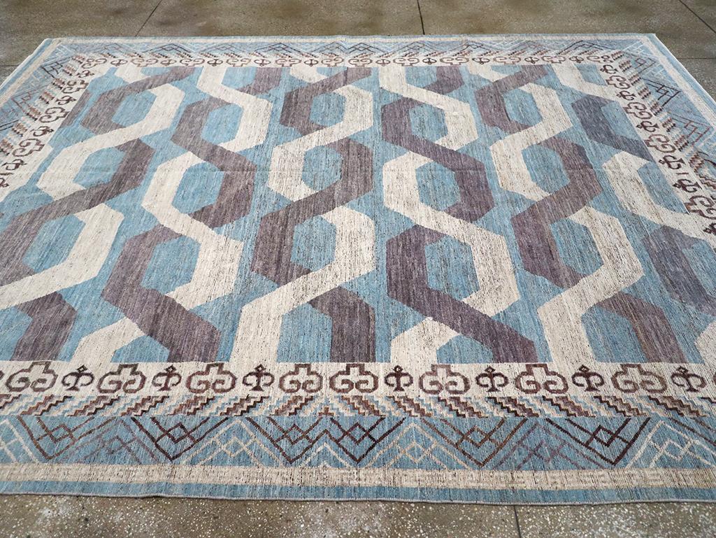 Noué à la main Tapis moderne du Turkestan oriental du 21e siècle en vente