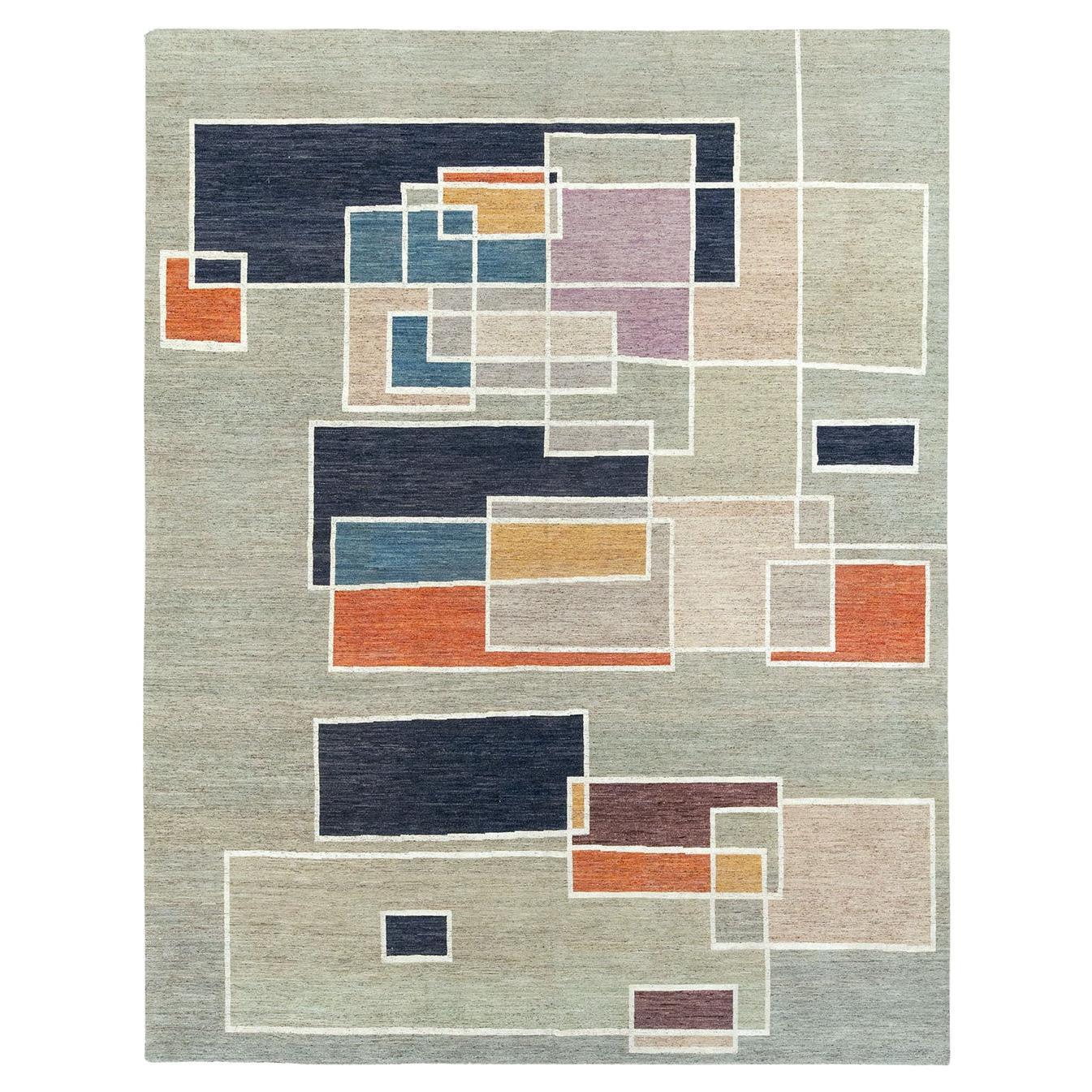 21st Century East Turkestan Modern Room Size Carpet For Sale
