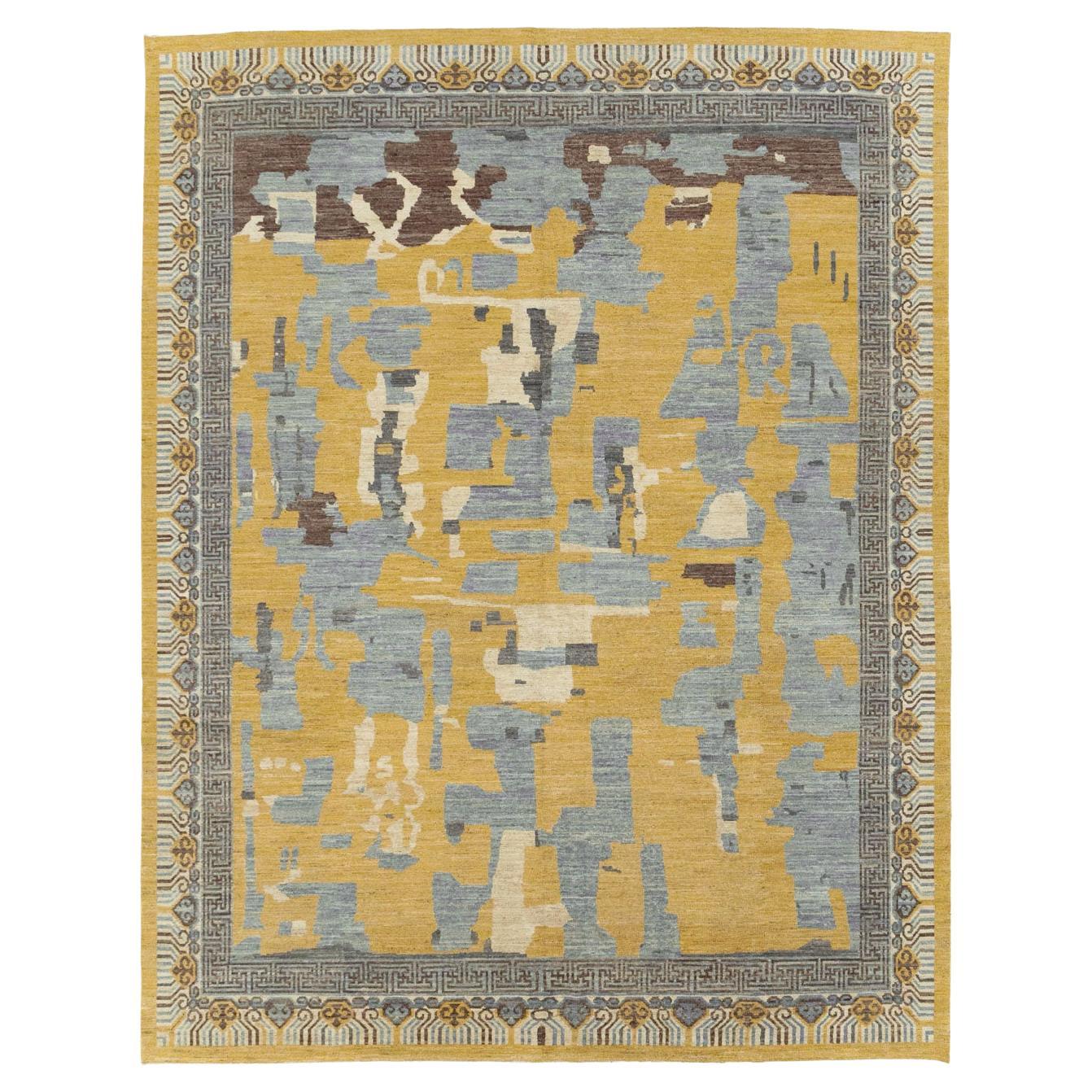 21st Century East Turkestan Modern Room Size Carpet