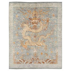 21st Century East Turkestan Pictorial Khotan Room Size Carpet