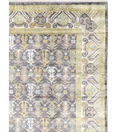 21st Century East Turkestan Silk Khotan Room Size Carpet by Galerie Shabab