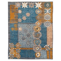 21st Century East Turkestan Swedish Style Room Size Carpet by Galerie Shabab