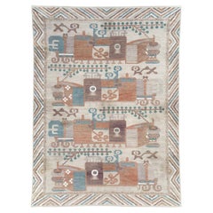 21st Century East Turkestan Vase Khotan Room Size Carpet