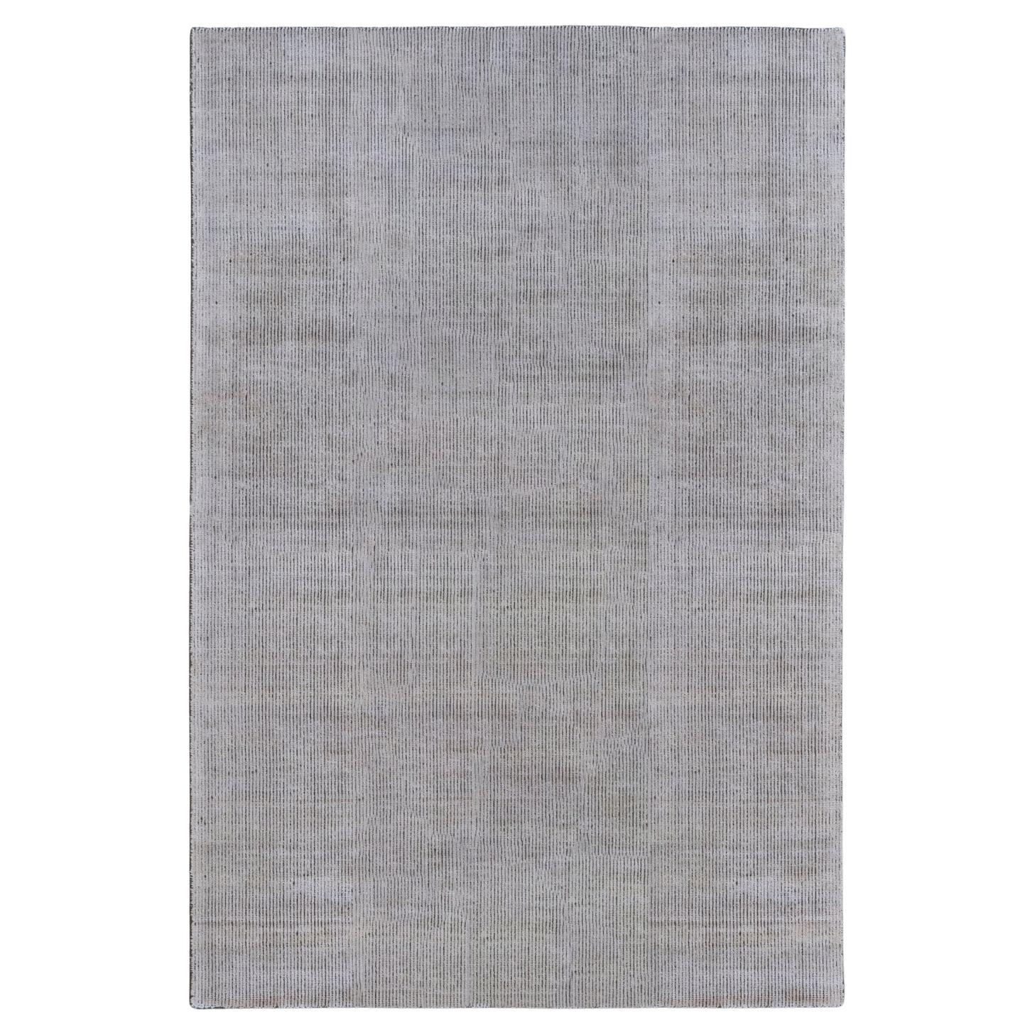 21st Cent Eco-Friendly Velvety White Rug by Deanna Comellini 200x300 cm