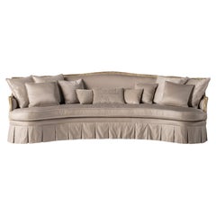 21st Century Eglantine 3-Seater Sofa in Fabric with Gold Leaf finishing