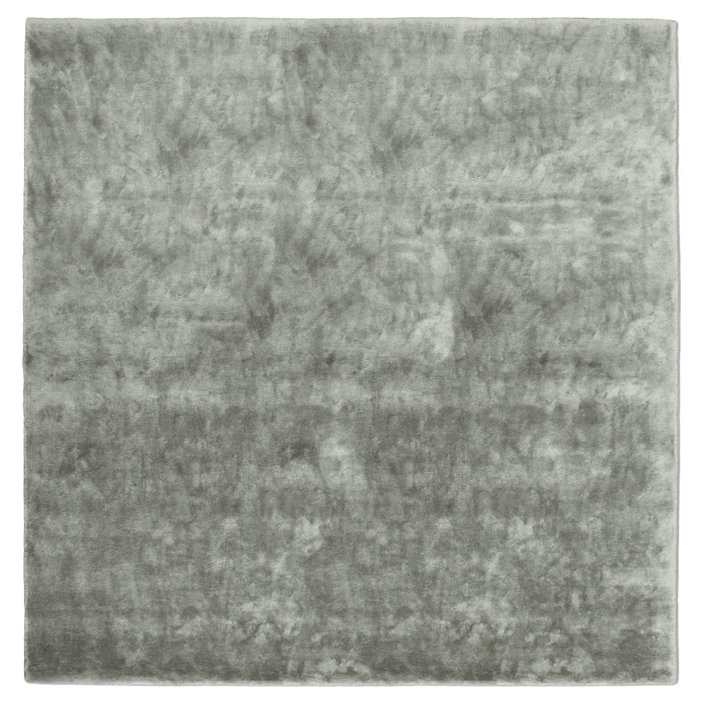 21st Cent Eco-Friendly Grey Green Rug by Deanna Comellini In Stock 300x300 cm