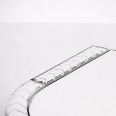 Elemento Due Medium Glass Carved Murano Mirror by Portego