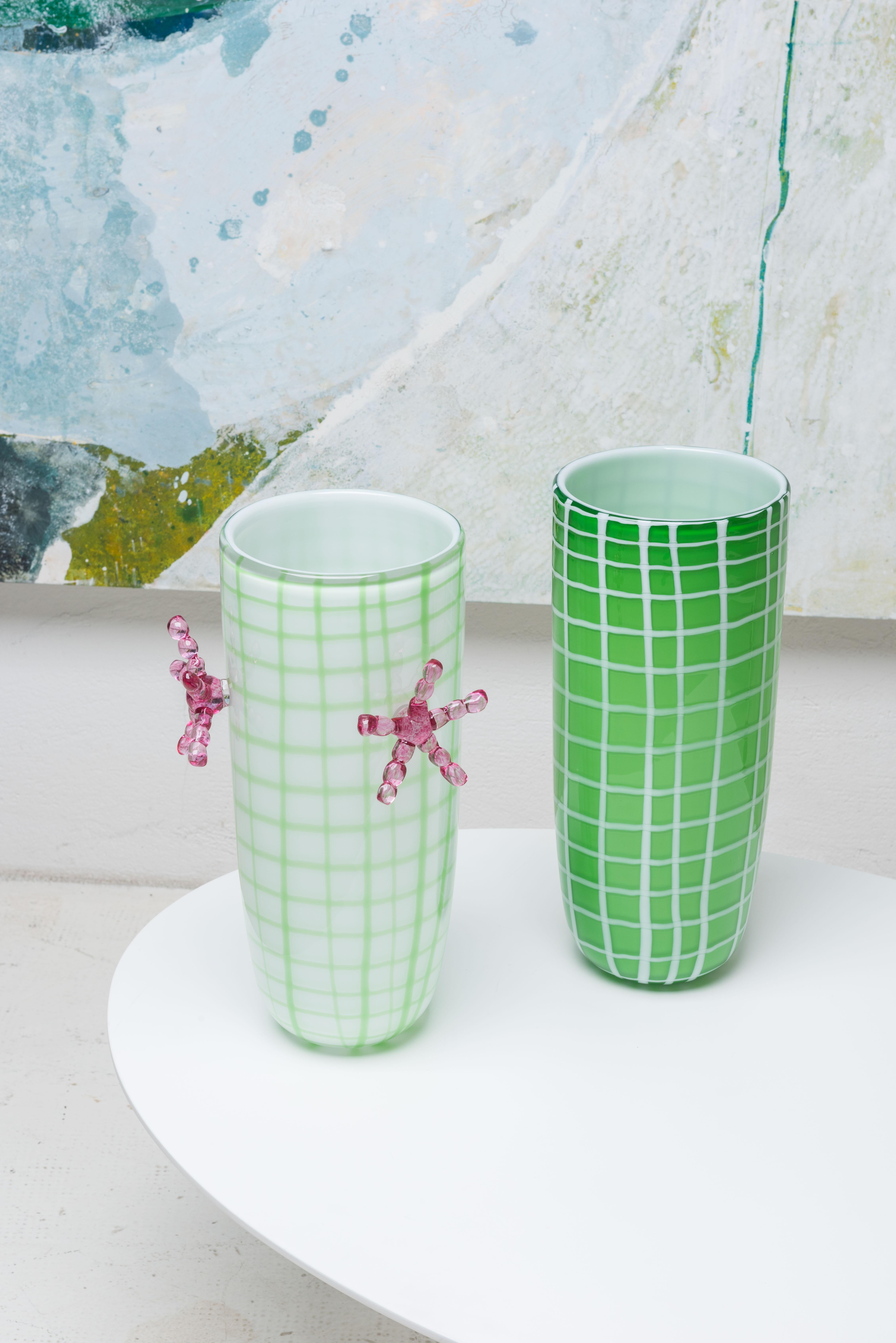 XXIe siècle et contemporain Vase Elena Cutolo du 21ème siècle en verre de Murano de différentes couleurs en vente