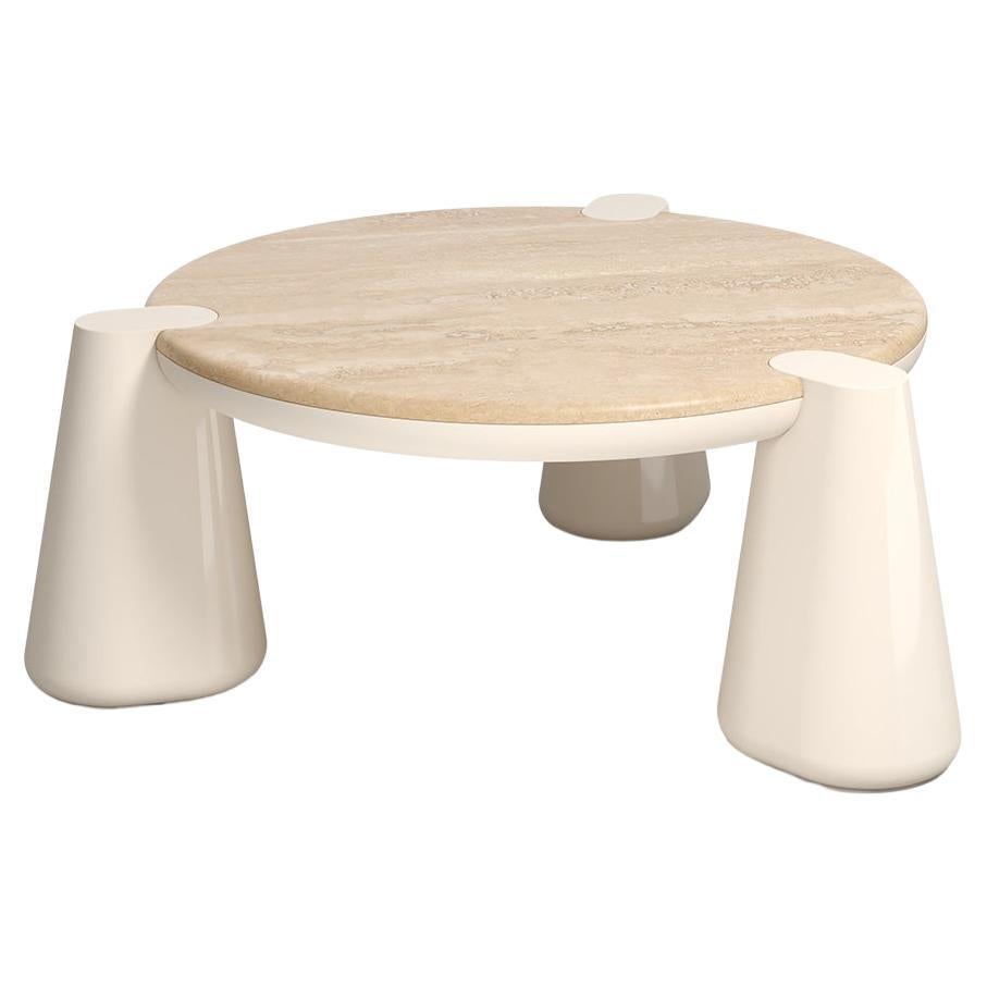 Modern 21st Century Elena Salmistraro CoffeeTable Polyurethane Grigio Billiemi Glossy For Sale