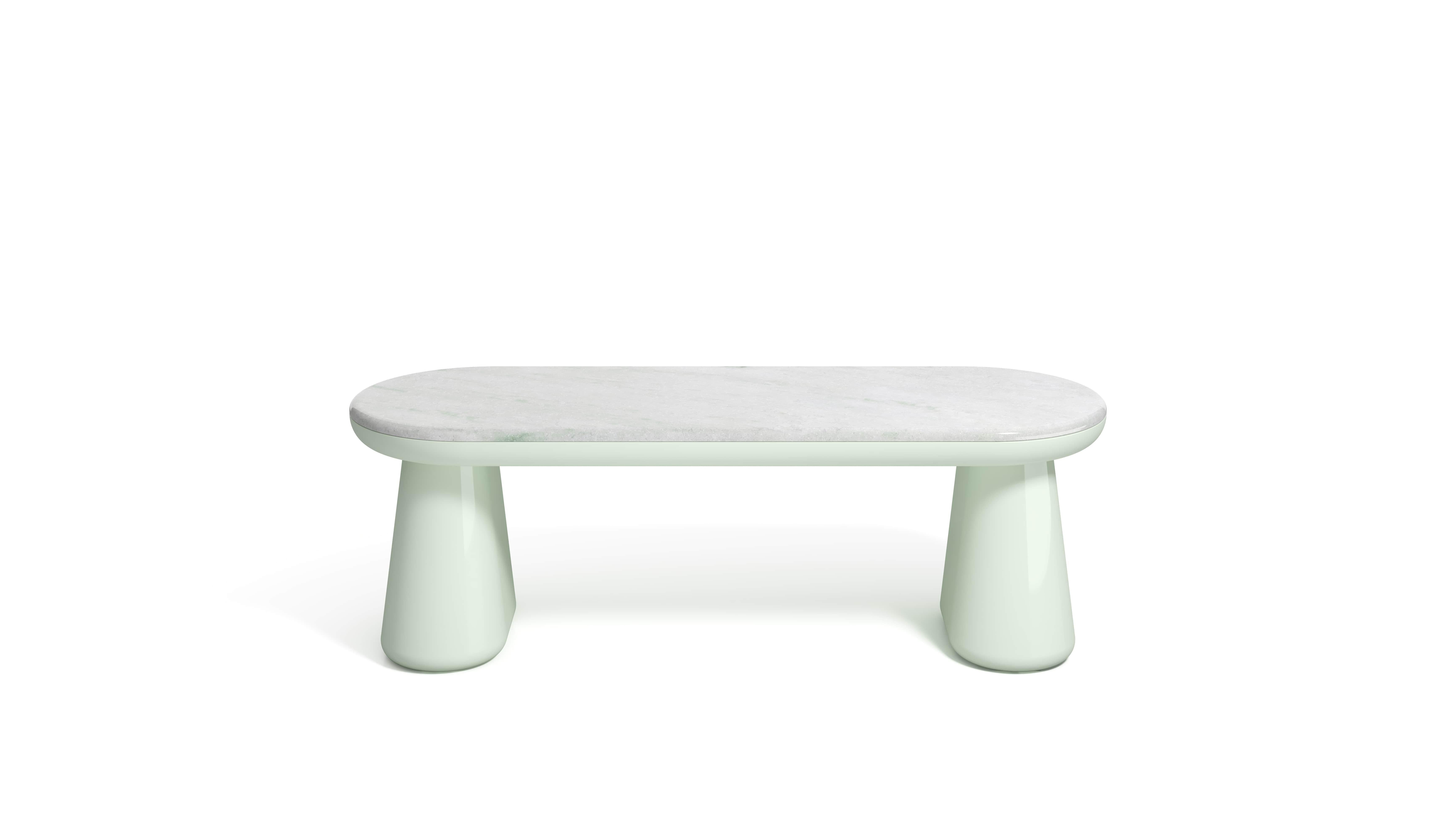 21st Century Elena Salmistraro Ione Bench Polyurethane Marble Red Scapin For Sale 2