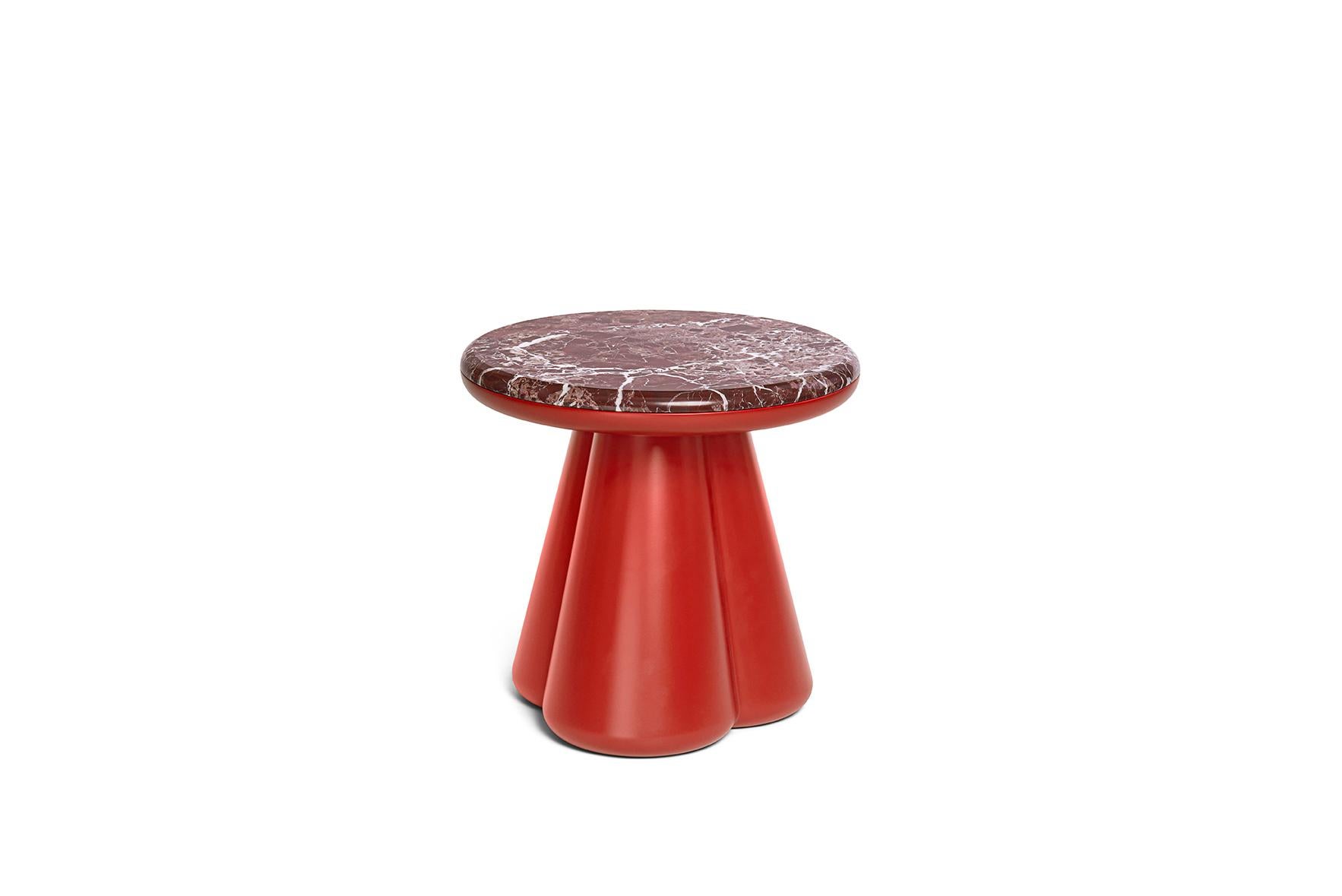 Contemporary 21st Century Elena Salmistraro Stool Low Table Classic Travertine Polyurethane For Sale