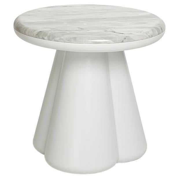 Modern 21st Century Elena Salmistraro Stool Low Table NeroMarquinia Marble Polyurethane For Sale