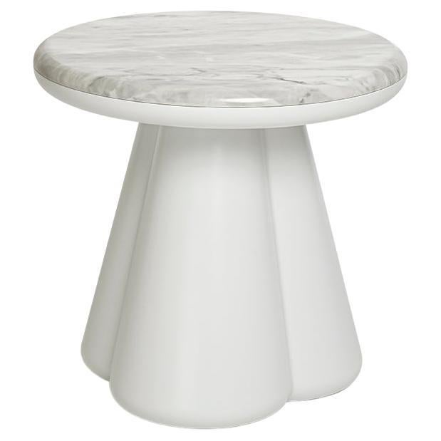 Modern 21st Century Elena Salmistraro Stool LowTable GrigioBilliemi Marble Polyurethane For Sale