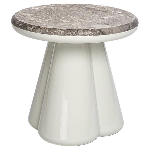 21st Century Elena Salmistraro Stool LowTable GrigioBilliemi Marble Polyurethane For Sale