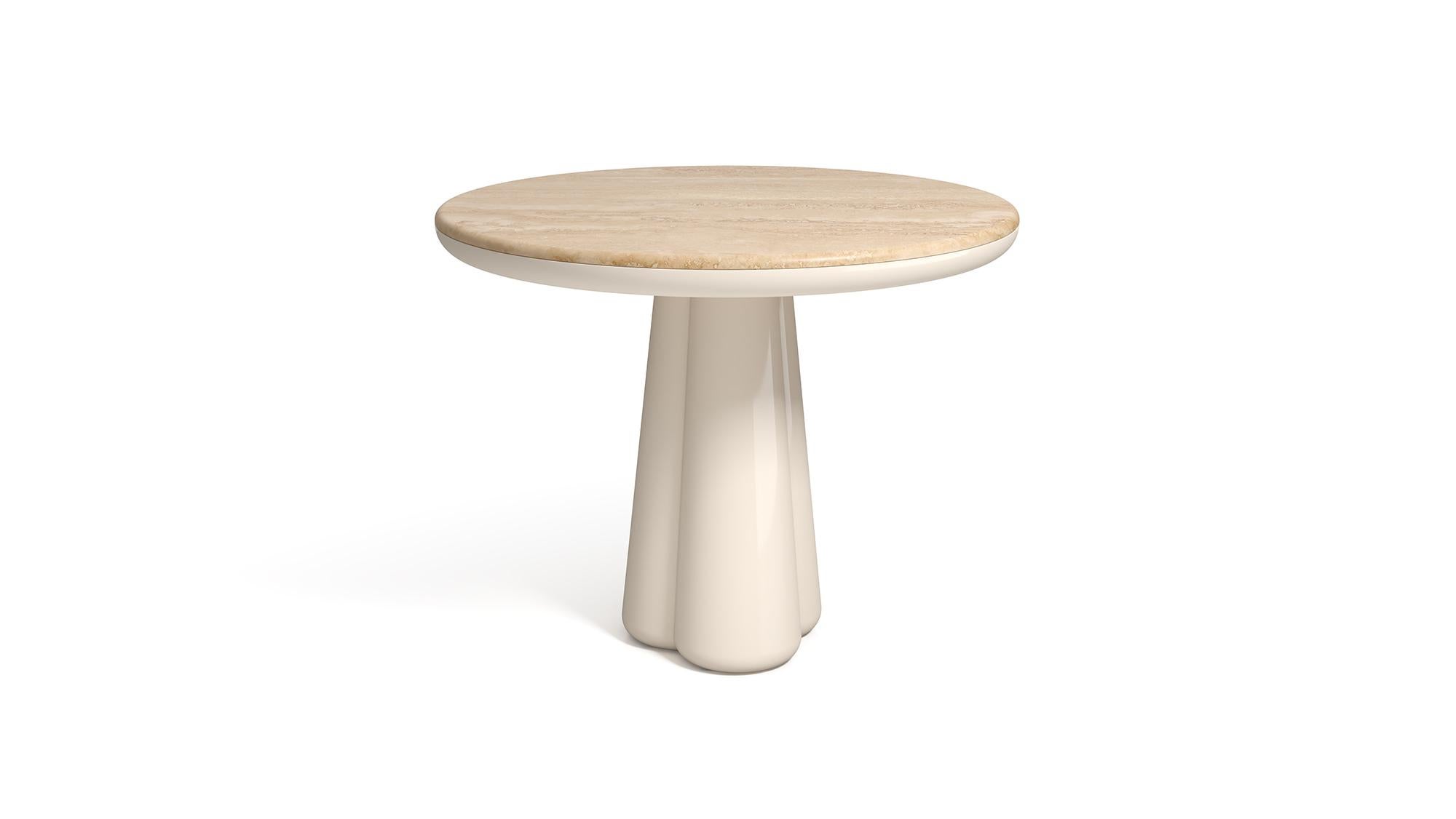 Contemporary 21st Century Elena Salmistraro Table Polyurethane Grigio Billiemi Marble Top For Sale