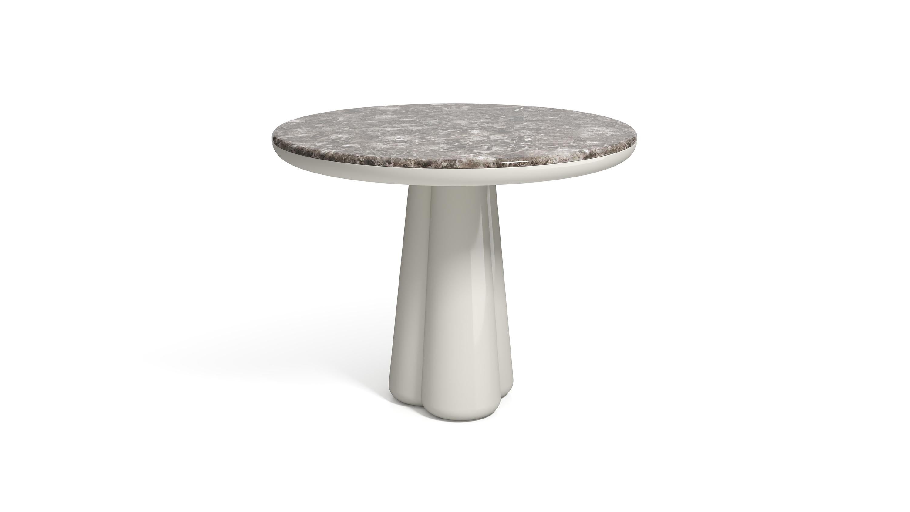 21st Century Elena Salmistraro Table Polyurethane Marble top Glossy Legs Isotopo In New Condition For Sale In Tezze sul Brenta, IT