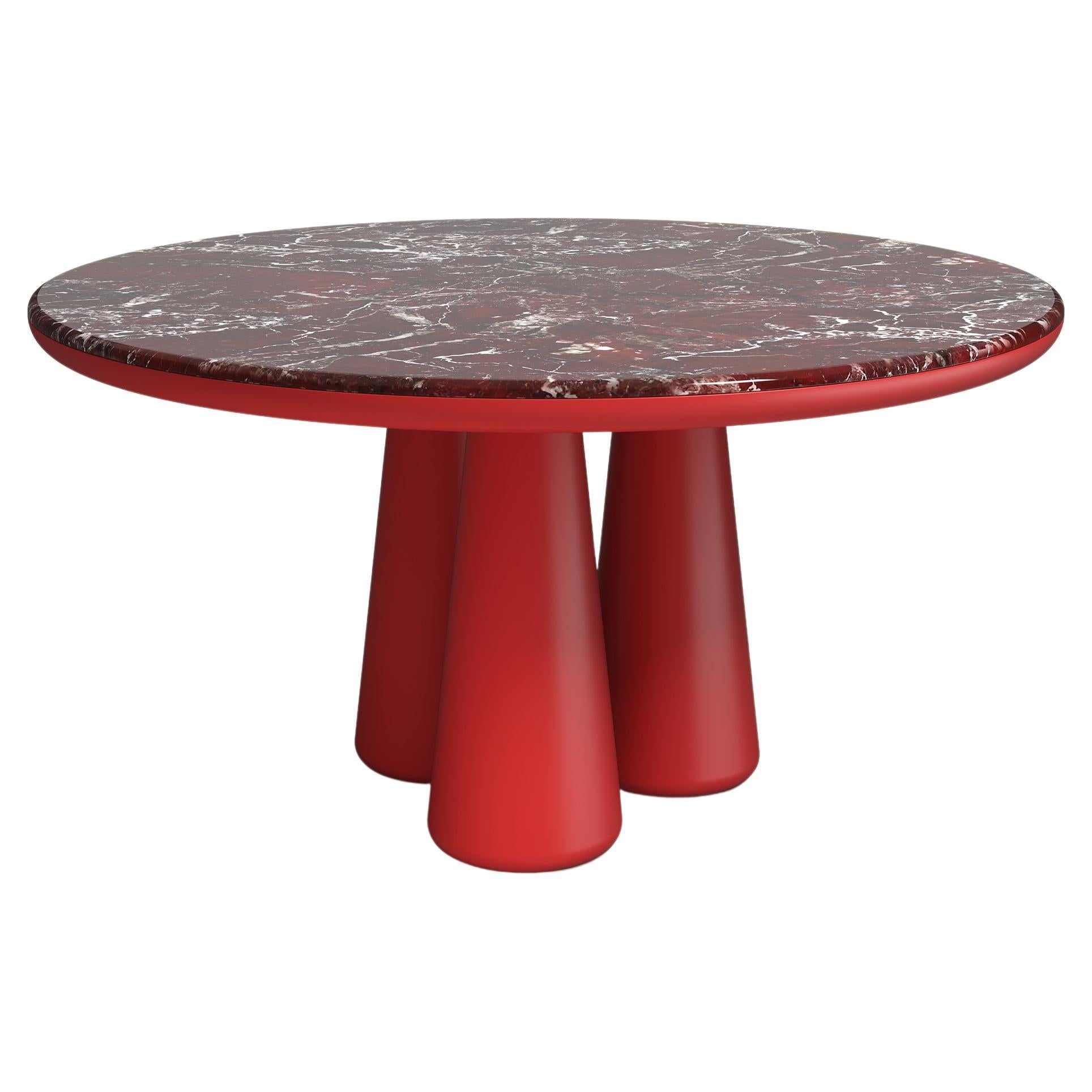 21st Century Elena Salmistraro Table Polyurethane Red Marble Scapin Collezioni