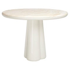 21st Century Elena Salmistraro Table Polyurethane White Carrara Marble Top 