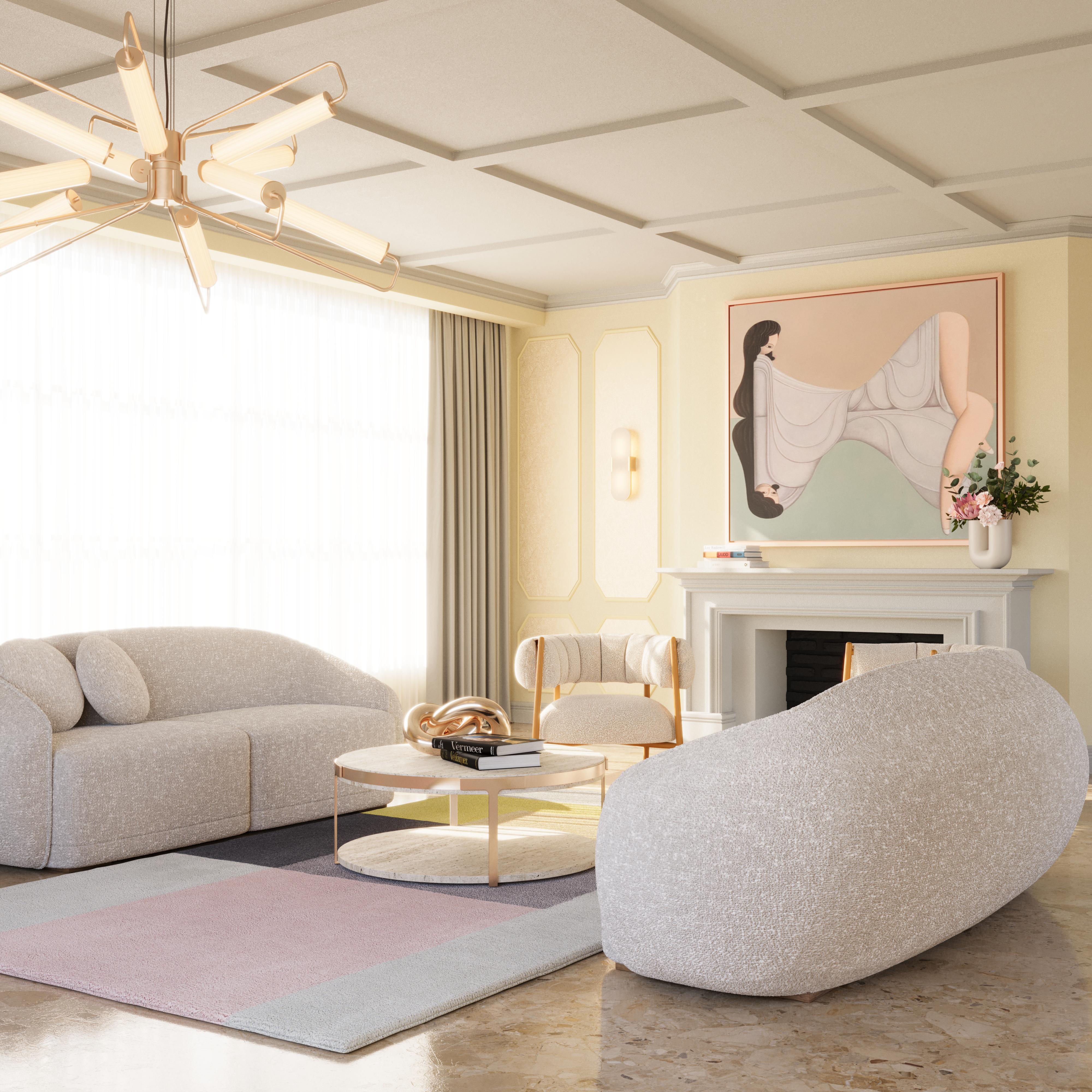 21st Century Ellen Armchair Casamance Lacquered Legs Made in Portugal by Ottiu For Sale 5