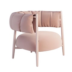 21st Century Ellen Armchair Siege Lacquered Legs Made in Portugal by Ottiu
