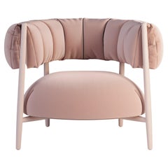 21st Century Ellen Armchair Siege Lacquered Legs Made in Portugal by Ottiu
