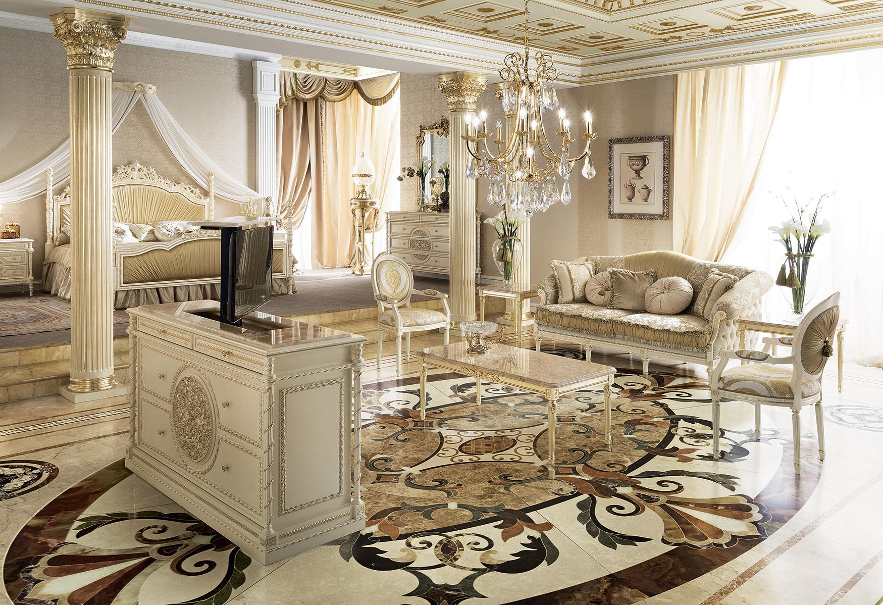 Chaise de style Empire du 21e siècle laquée blanche par Modenese Gastone en vente 1