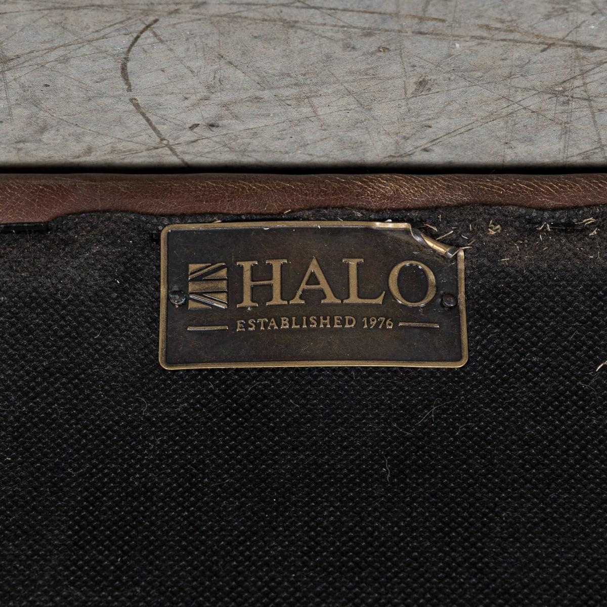 Divano Chesterfield in pelle marrone inglese del 21° secolo di Halo in vendita 13