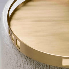 Bandeja Escape, de latón cepillado, fabricada a mano en Portugal por Duistt