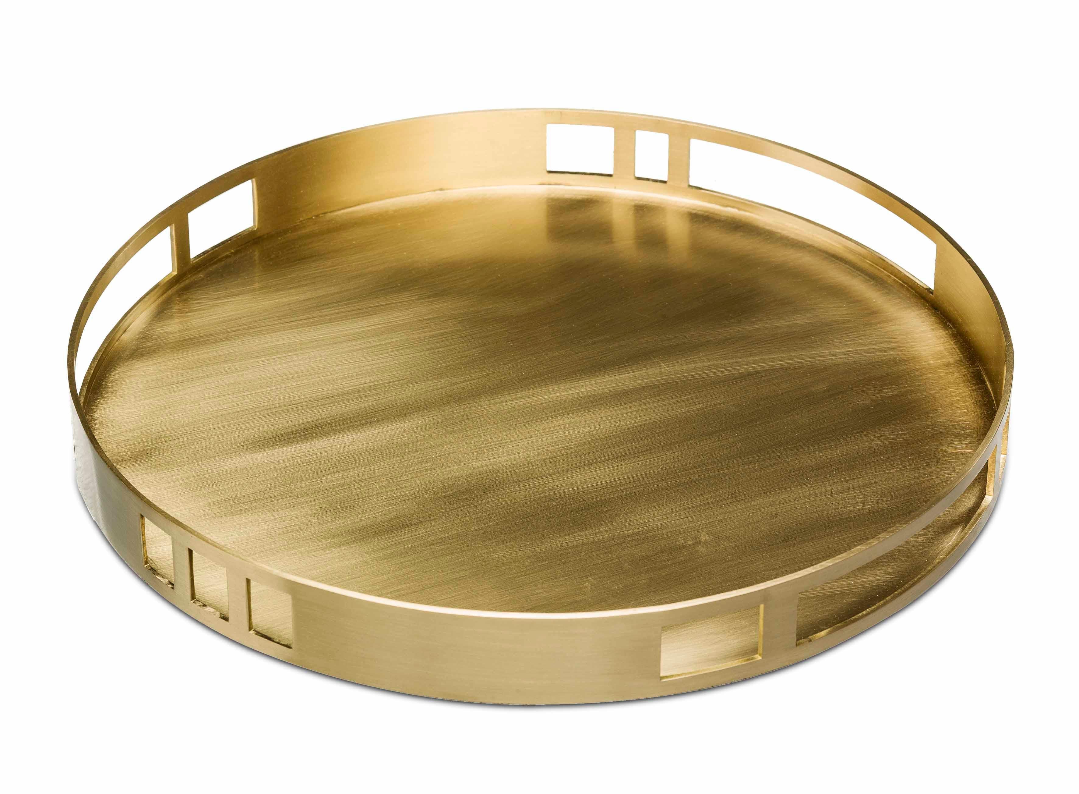Portuguese Escape Tray, in Brushed Brass, Handcrafted in Portugal by Duistt For Sale
