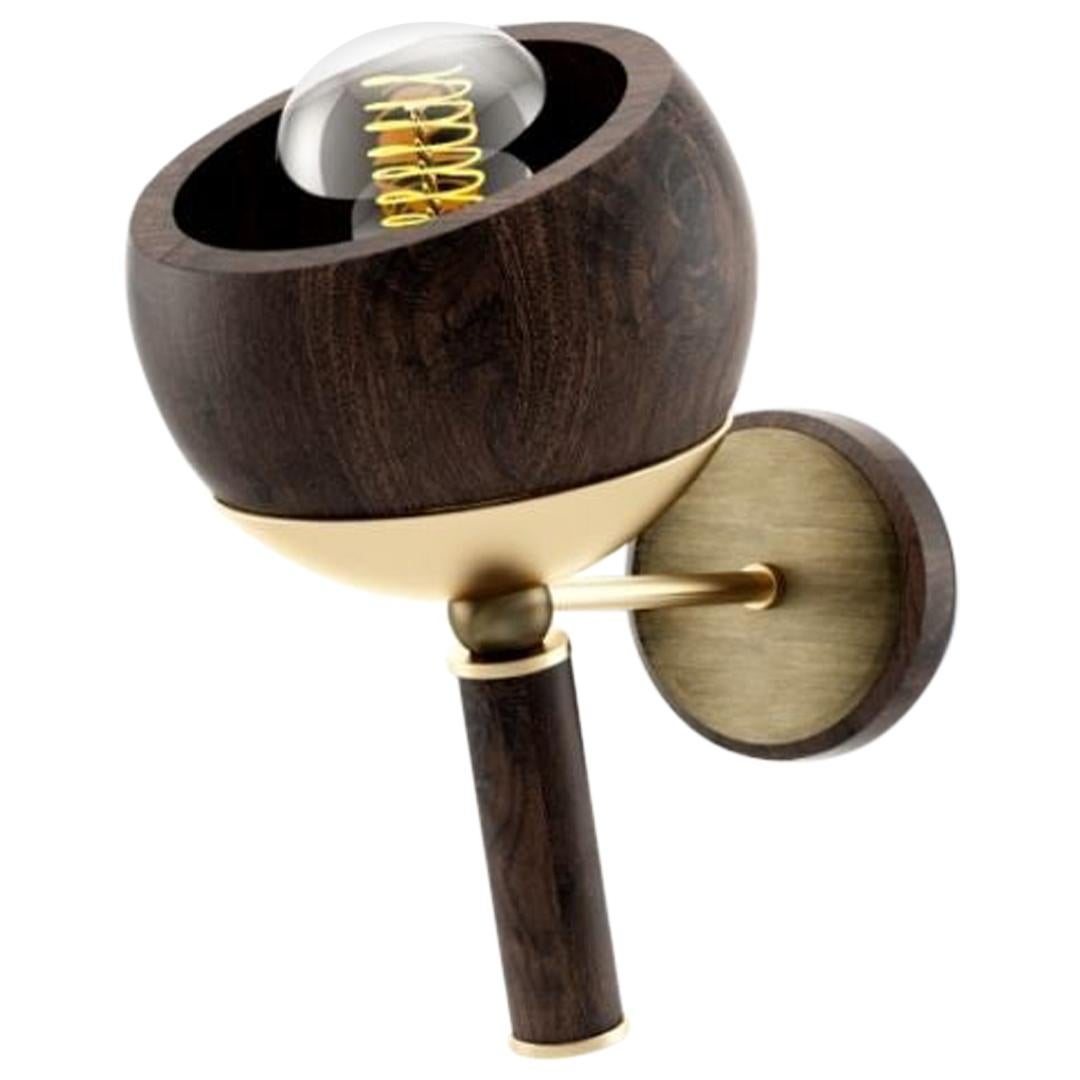 21st Century Essen Wall Lamp Wood Made in Portugal by Wood Tailors