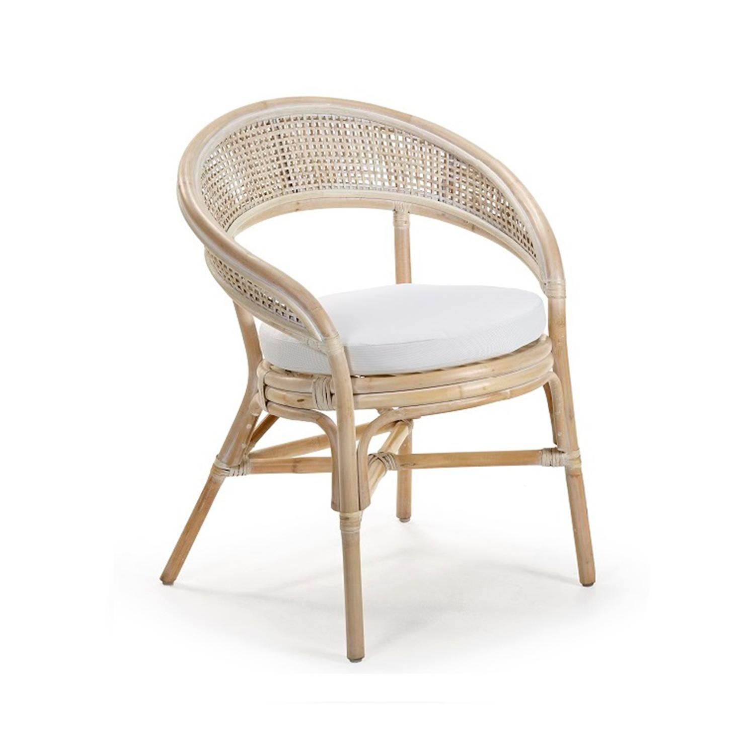 21st Century European Duran Rattan Chair In New Condition For Sale In West Palm Beach, FL