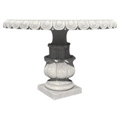 21st Century European Limestone Center Table Dole