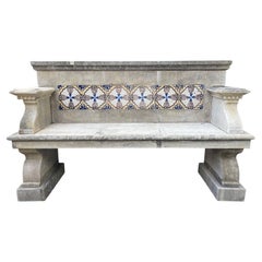 21. Jahrhundert Europäische Mosaik-Gartenbank Saone