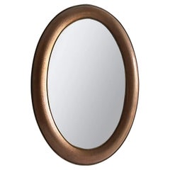 21st Century European Oval Chantelle Copper Wall Glass Mirror