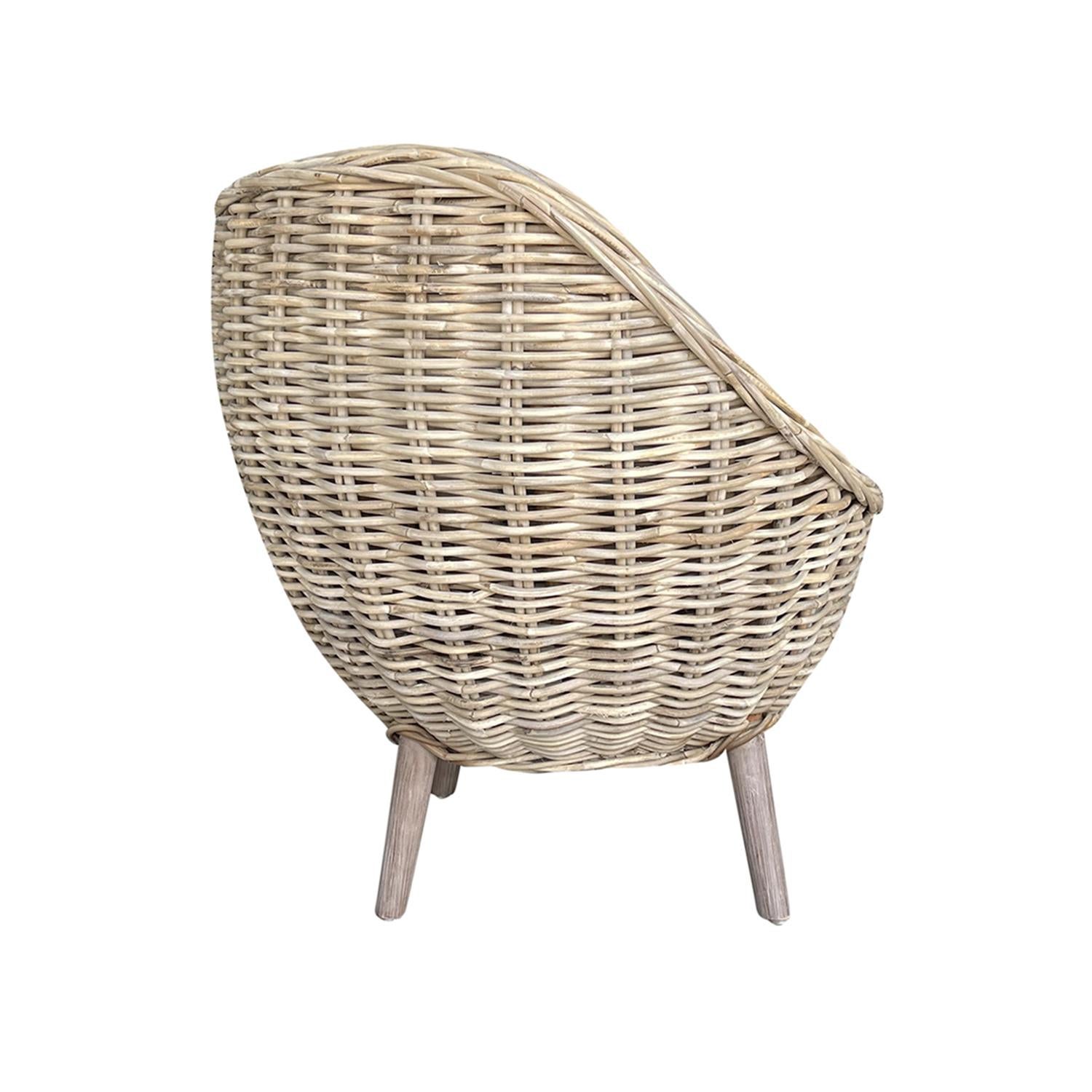 Silla Gard de ratán europeo del siglo XXI en Nuevo estado para la venta en West Palm Beach, FL