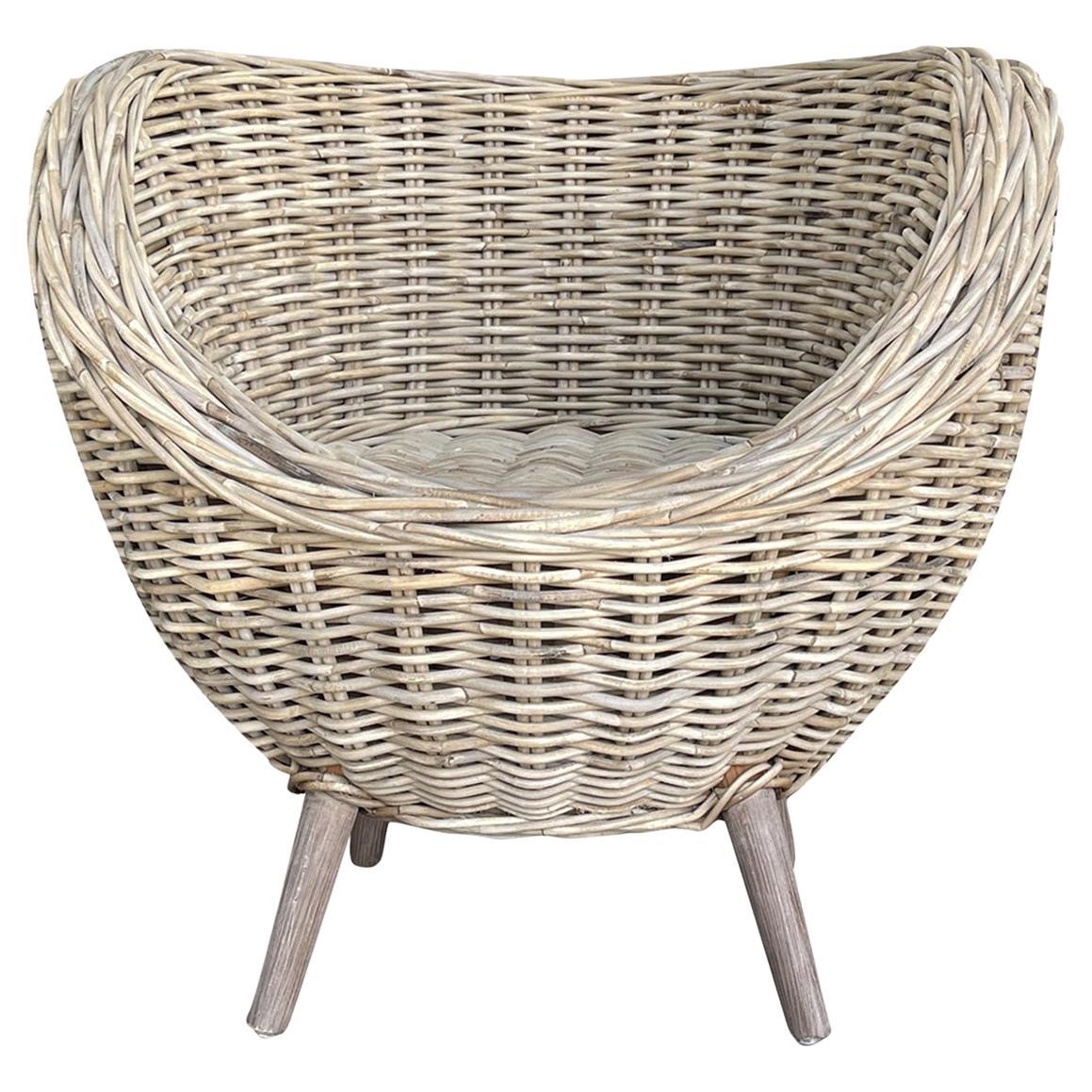 Silla Gard de ratán europeo del siglo XXI en venta