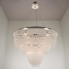 21st Century Eva Crystal Chains Chandelier by Patrizia Garganti