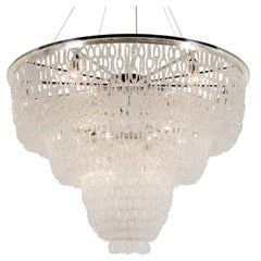 Lustre à chaînes en cristal Eva du 21e siècle de Patrizia Garganti