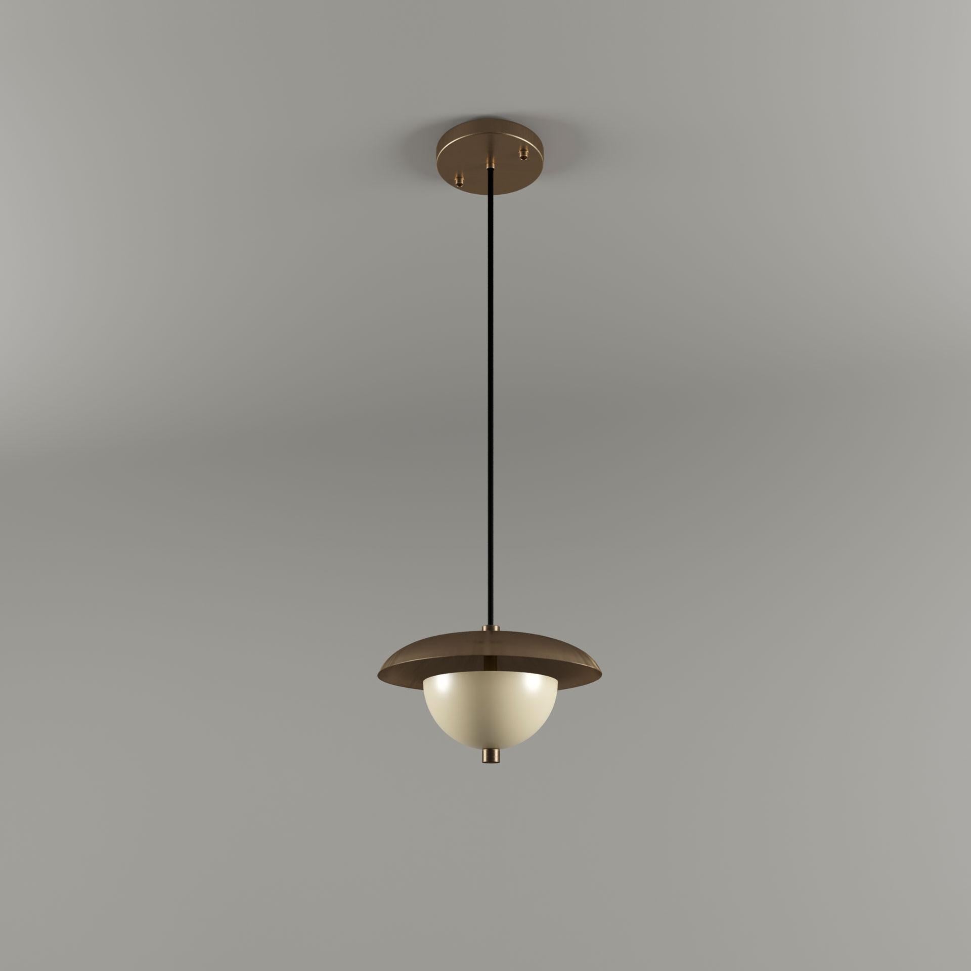 21st Century Evoluon Pendant Lamp Brass by Creativemary In New Condition For Sale In RIO TINTO, PT