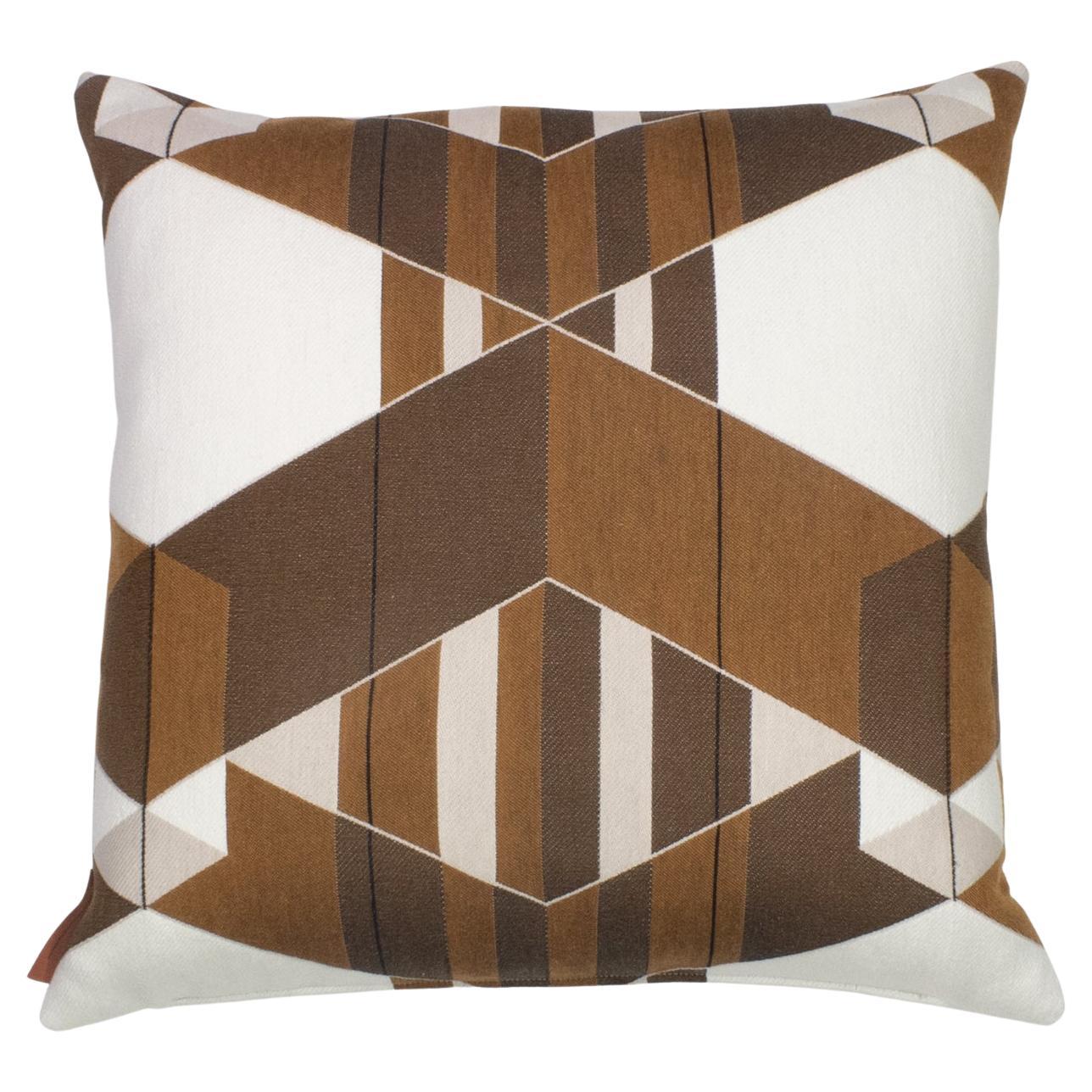 Cushion / Pattern Absolute Coup De Foudre Camel Brown by Evolution21 For Sale