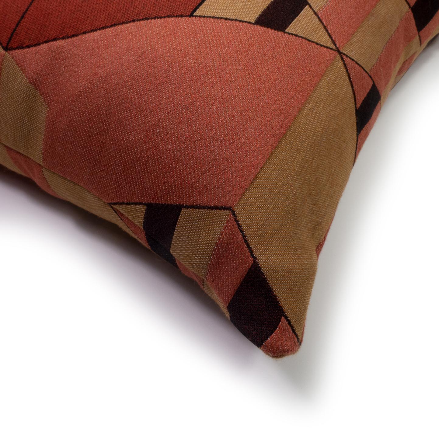 Belgian Cushion / Pattern Pillow Absolute Coup De Foudre Red by Evolution21 For Sale