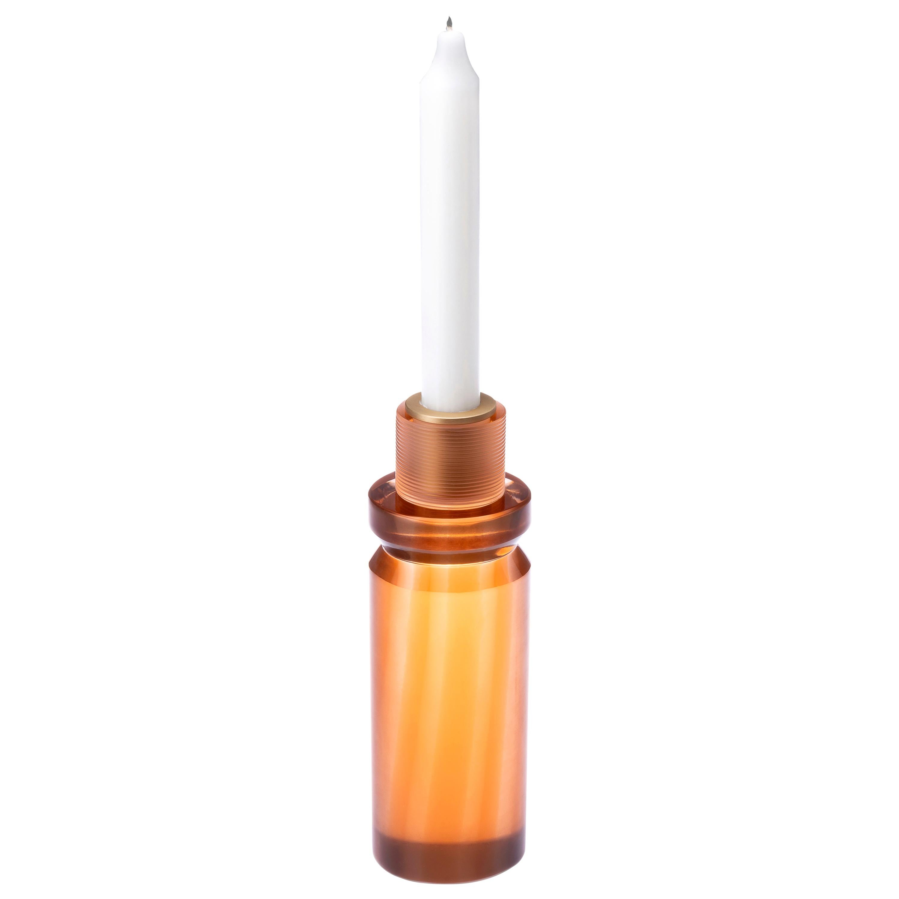 21° secolo Federico Peri Candeliere lineare in vetro di Murano Ottone Vari Colori in vendita