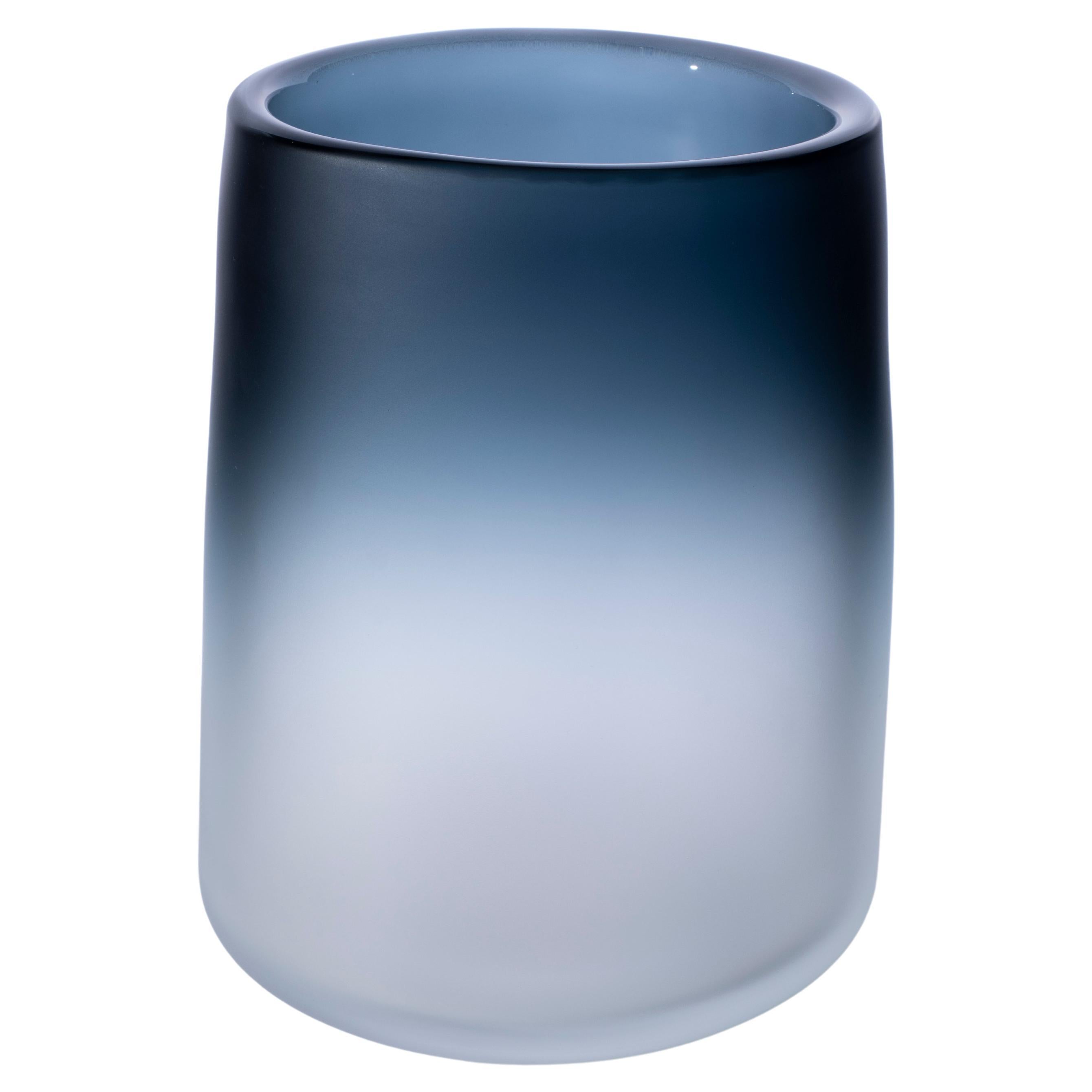 21st Century Federico Peri Cilindro Small Satin Vase Murano Glass Various Color
