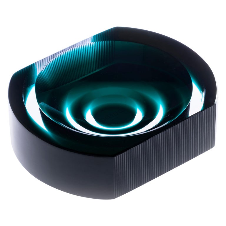 21st Century Federico Peri Cut Ashtray Murano Glass Various Colors For Sale