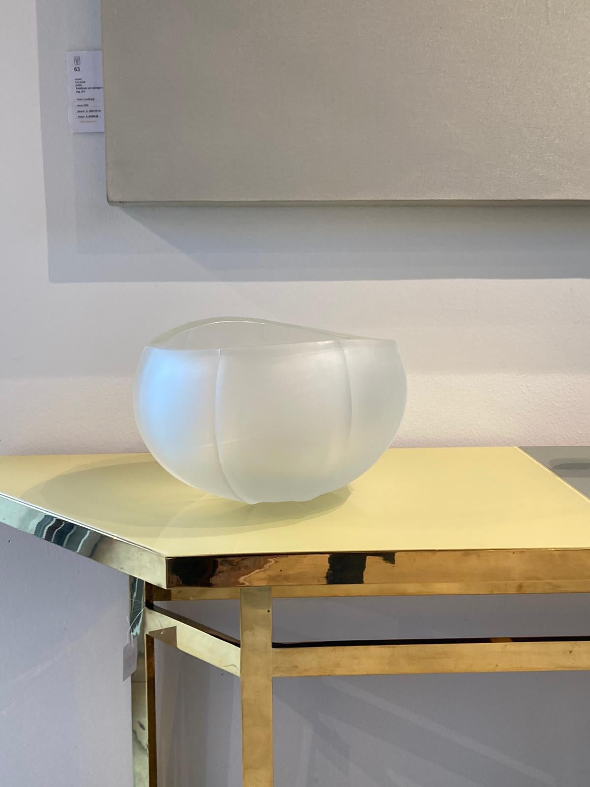 Modern 21st Century Federico Peri Linae Medium Vase Murano Glass Crystal colour For Sale