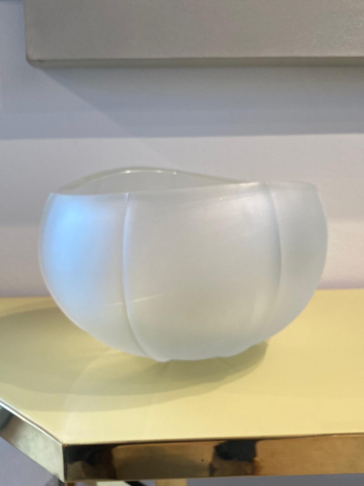 Italian 21st Century Federico Peri Linae Medium Vase Murano Glass Crystal colour For Sale