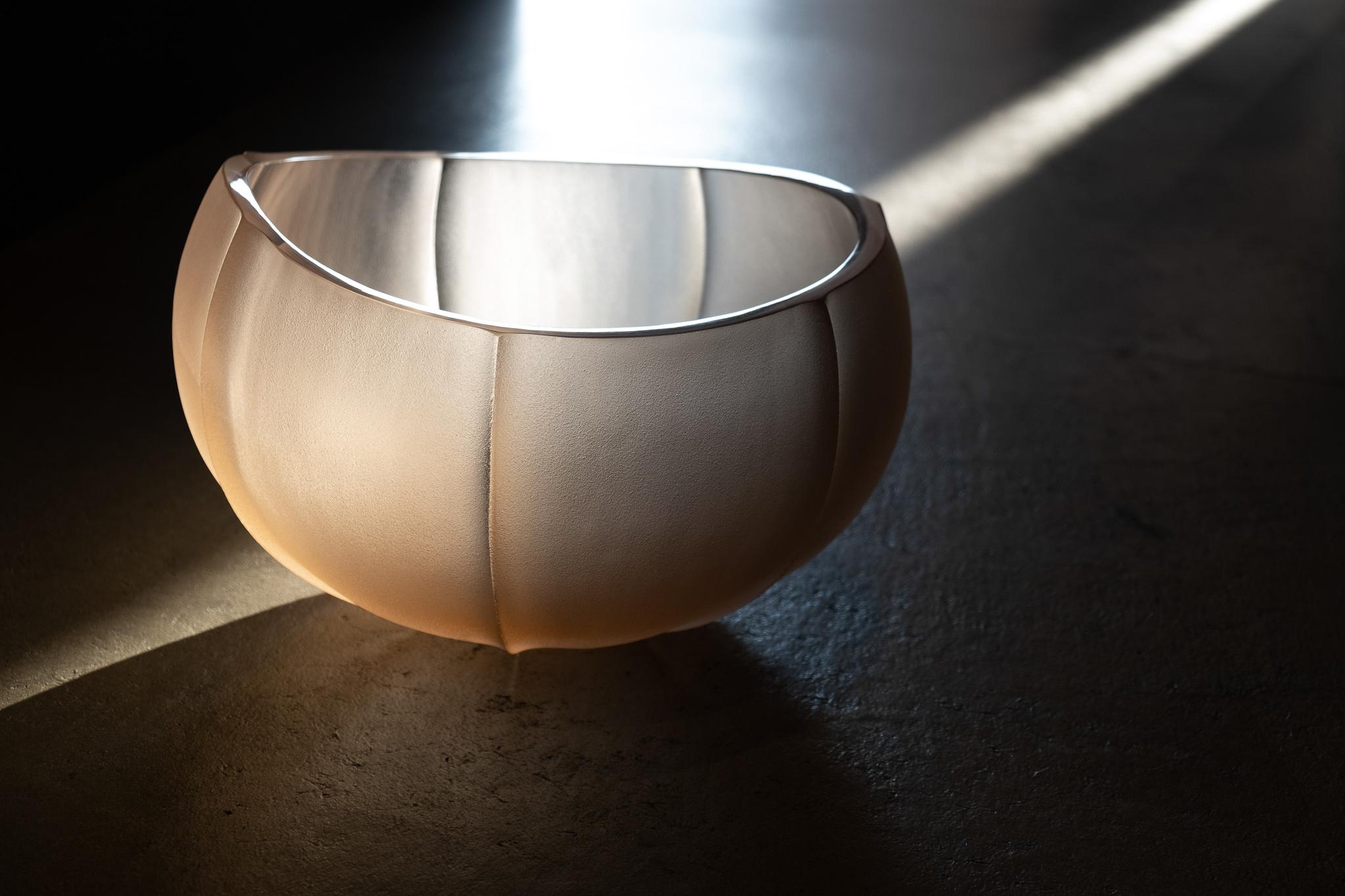 21st Century Federico Peri Linae Medium Vase Murano Glass Smoke colour For Sale 1