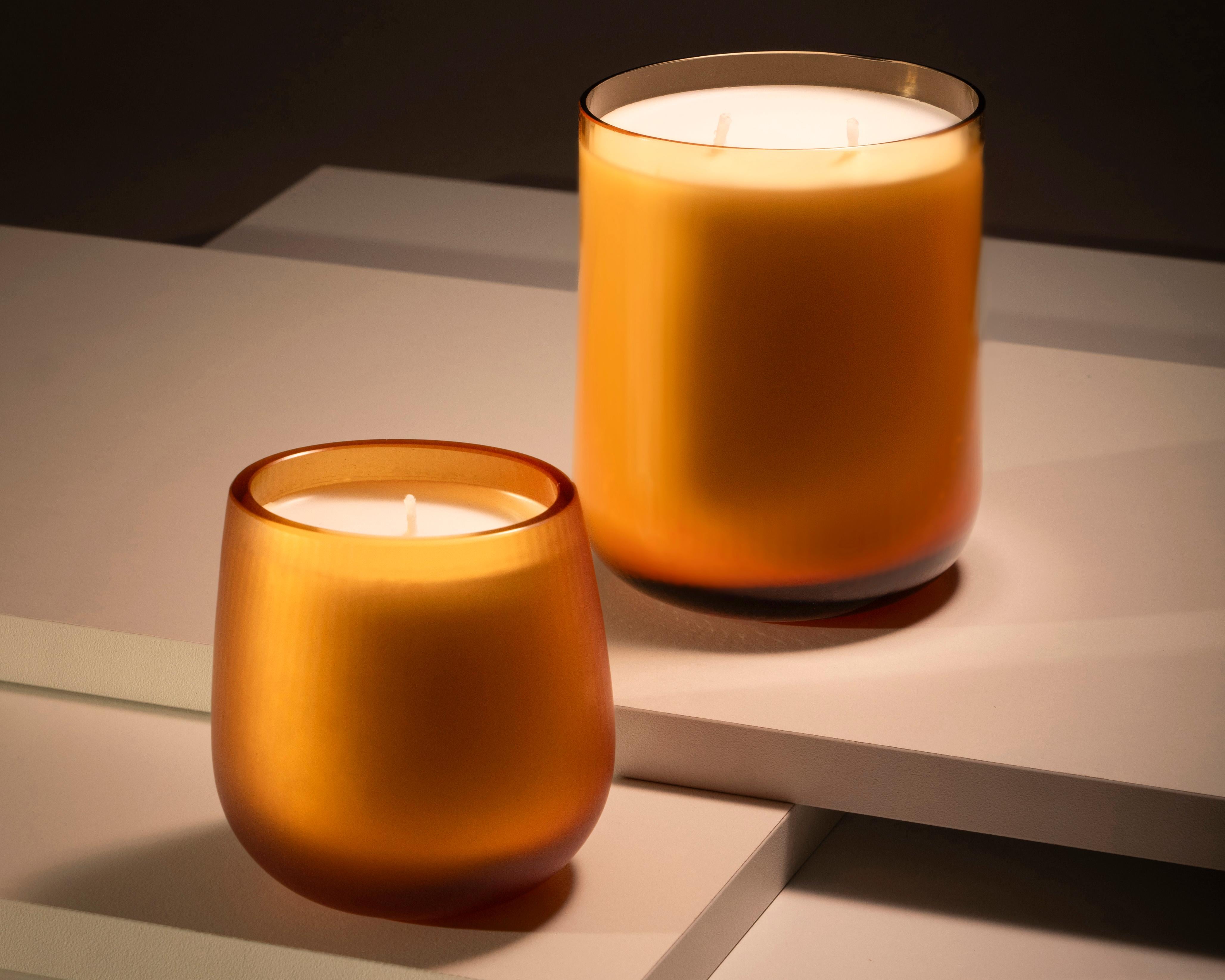 21ème siècle Federico Peri Stilla Cerae Petite Ambre Jaune Verre de Murano Neuf - En vente à Brembate di Sopra (BG), IT